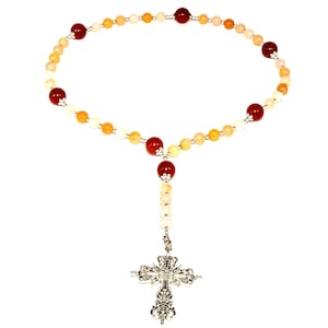 Lutheran, Lutheran Prayer beads, 8mm Longworth Prayer beads, Prayer beads, Natural Gemstone Prayer Beads, Lutheran Gift, My Beaded Gems