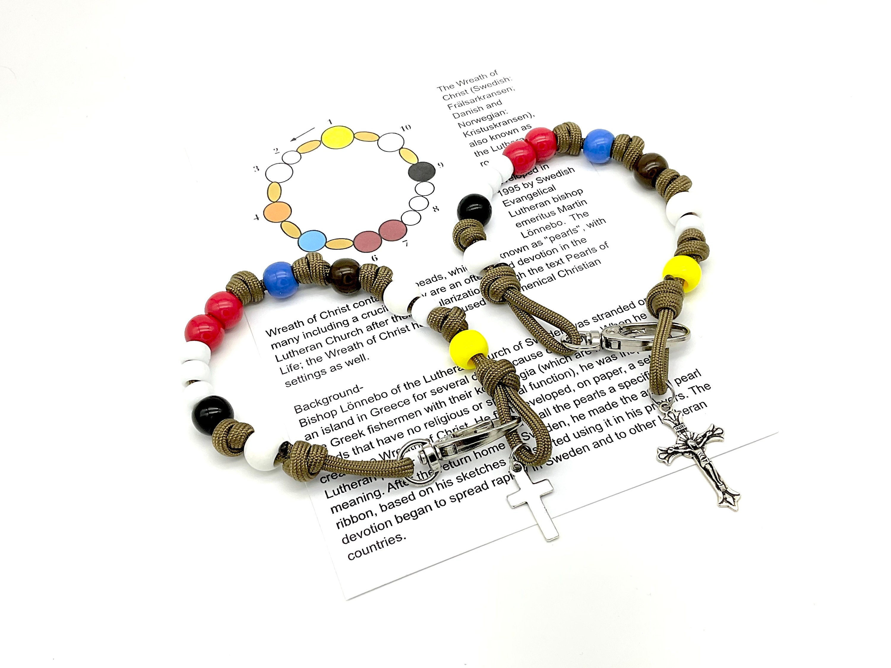 Pearls of Life, Wreath of Christ, Paracord Pocket Chaplet
