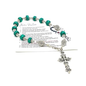 Lutheran Rosary Chaplet, Lutheran Gemstone Chaplet, Lutheran Pocket Rosary, Lutheran Gift, My Beaded Gems