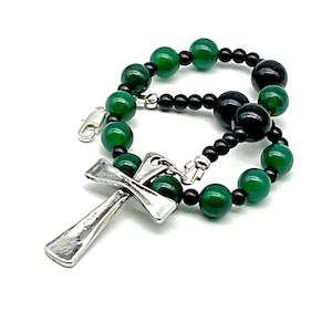 Lutheran Rosary Chaplet, Auto Loop,   Lutheran Gemstone Chaplet, Lutheran Pocket Rosary, Lutheran Gift, My Beaded Gems