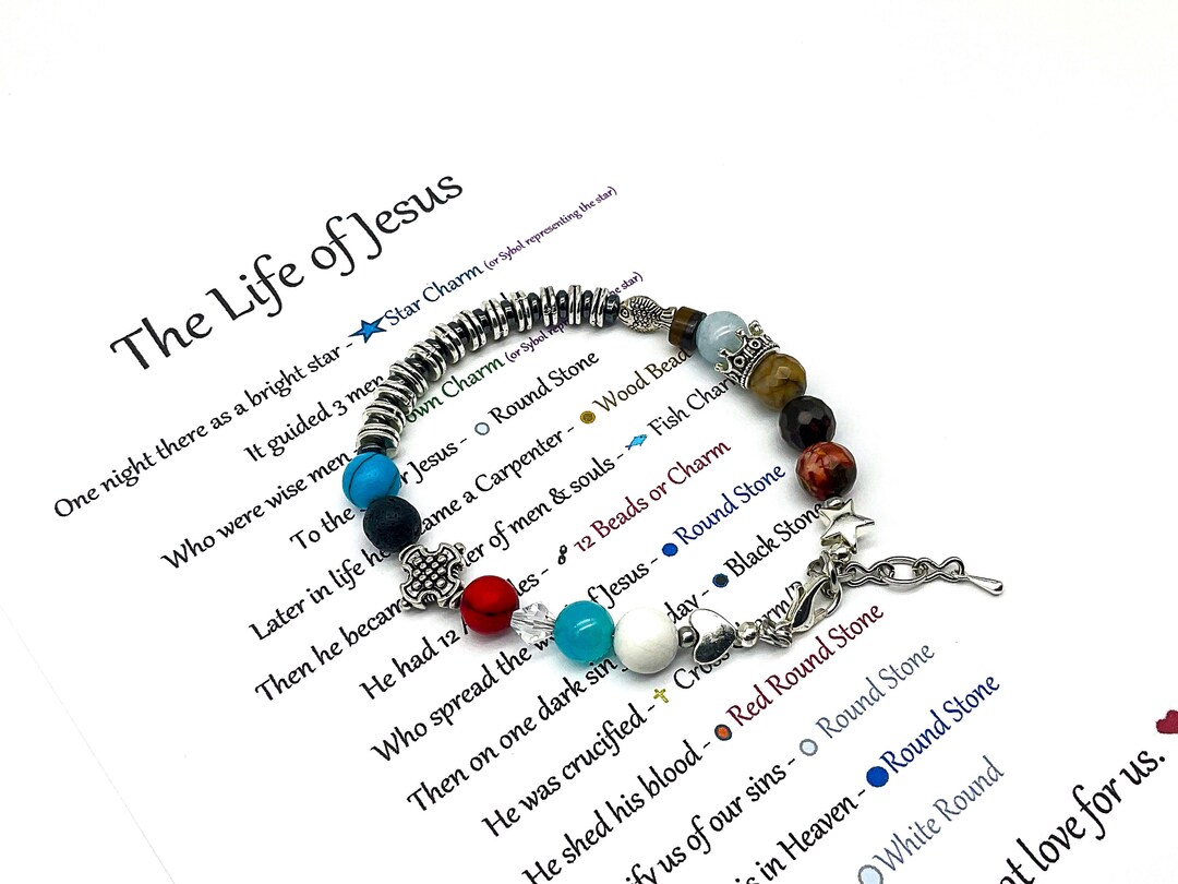 Story of Jesus Bracelet / Life of Jesus Bracelet / Christian - Etsy