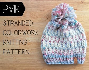 Wilhelm Beanie Knitting Pattern Stranded Colorwork Beginner Super Bulky ...