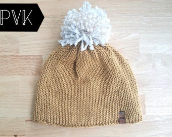 Große Mütze Rundstrickmaschine Sentro Knit Geschenk Schnell Strickprojekt 48 Pin Addi 40 Pin