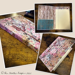 Notepad Folio Handmade Pocket Notes Folder 8.5x5.5