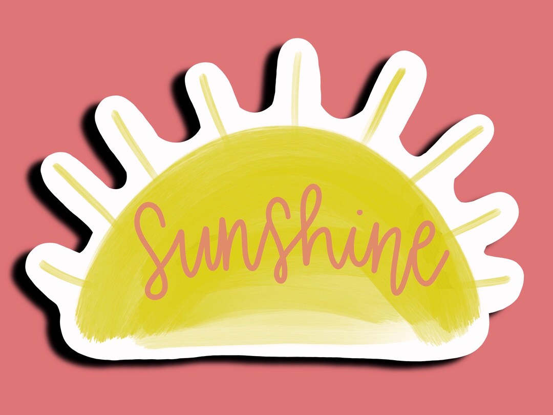 Sunshine Sticker Studio Sunshine Sticker! HOLOGRAPHIC WATERPROOF - Etsy
