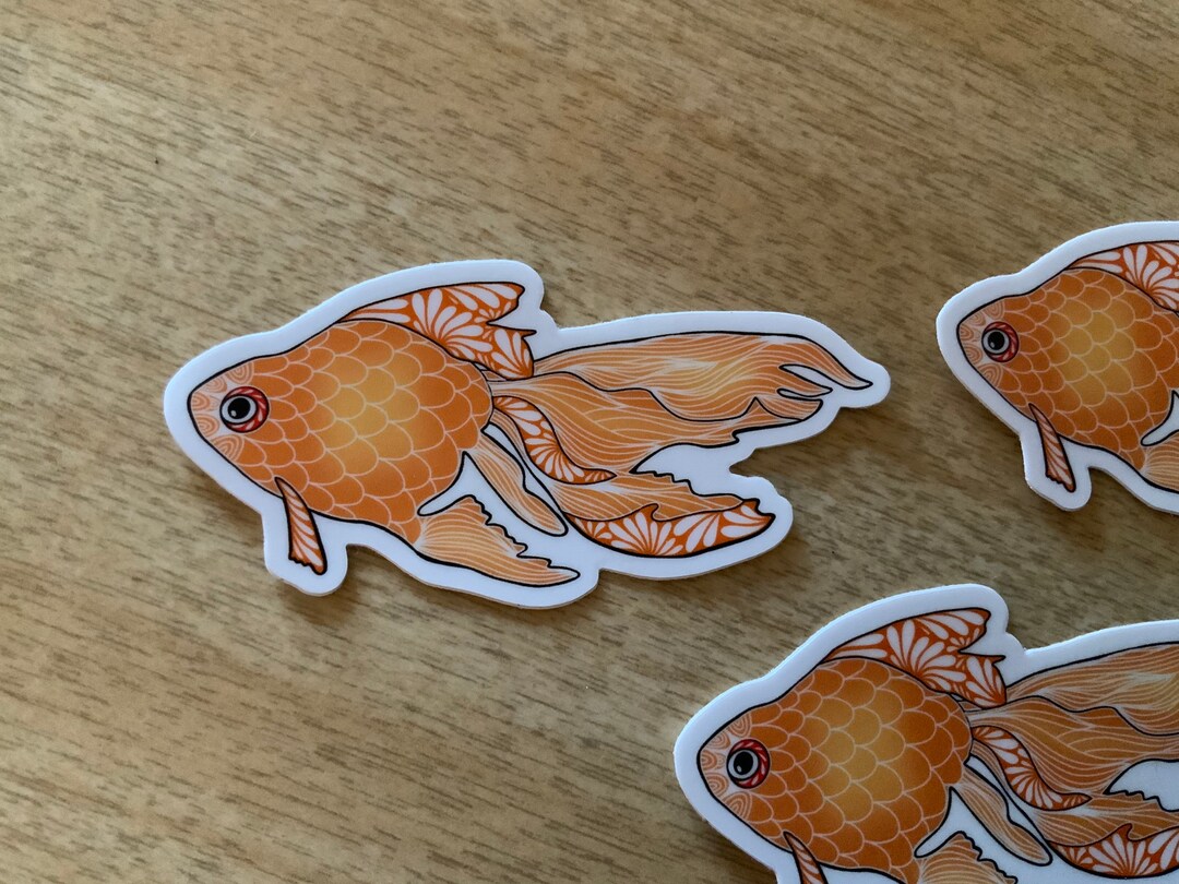 Goldfish Sticker! - Etsy