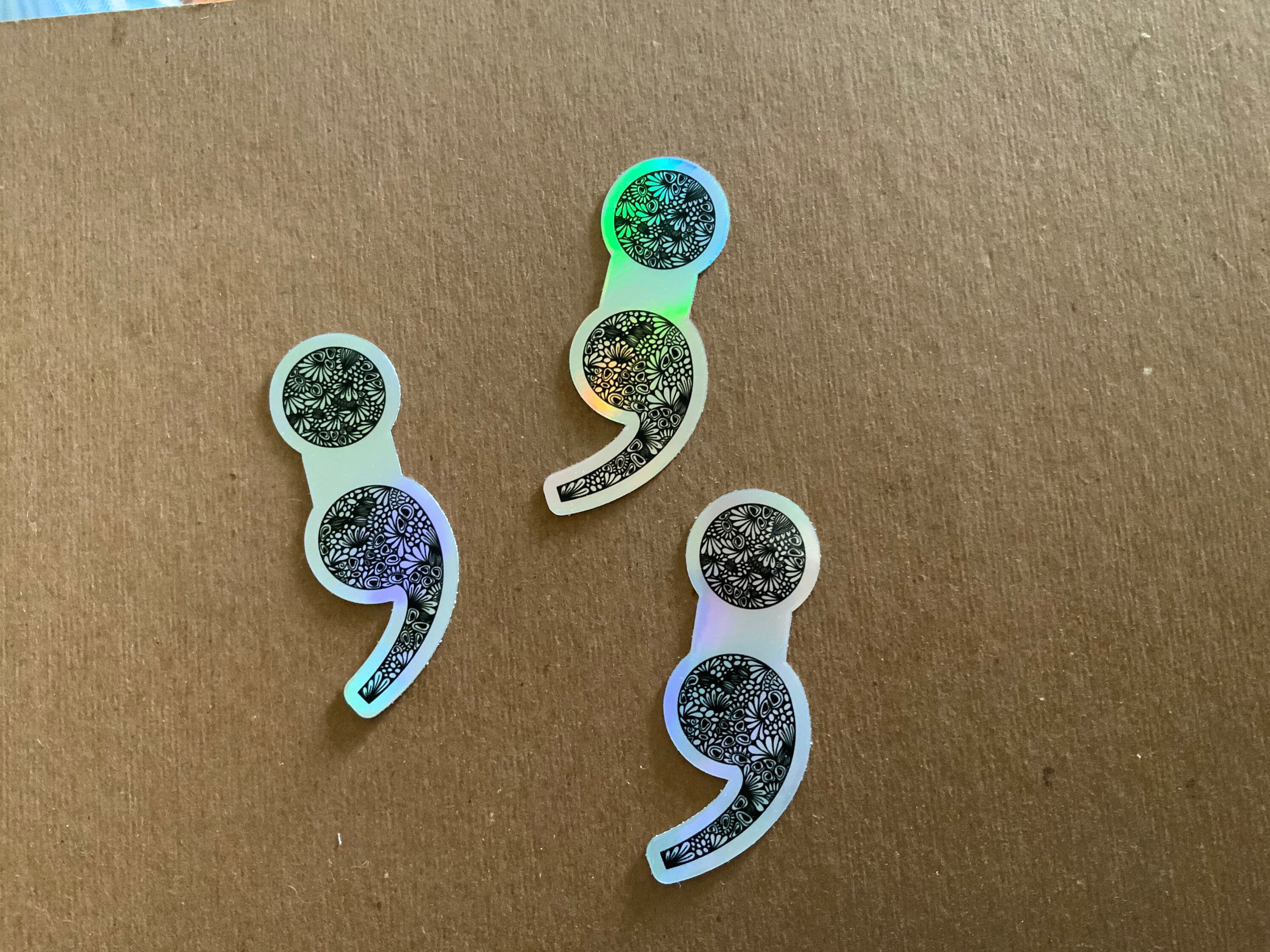 Semicolon Sticker! - Etsy
