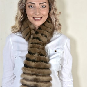 Luxurious Sable Fur Scarf in Top Quality/Brand New/Women Scarf/Fur Scarf/Gift for her/Gift For Mom/by Askio Fashion furs