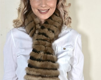 Sable Fur Scarf/Handmade/Women Accessories/Women Fashion/Fur Scarf/Present/by Askio Fashion furs