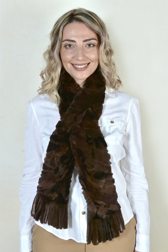 Sciarpa in pelliccia di visone/Sciarpa nuovissima/di lusso