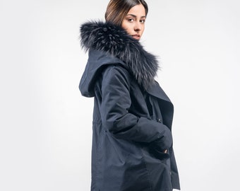 Made By Johnny MBJ WJC2068 Womens Inner Fur Lined Military Anorak Parka Jacket Detachable Hood Fur Trim S Mocha Made By Johnny MBJ WJC2068 Womens Inner Fur Lined Military Anorak Parka Jacket Detachable Hood Fur Trim S Mocha