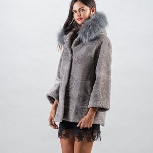 Hooded Sheepskin Jacket/Brand New/Hooded Shearling Jacket/Gift for Her/Winter Jacket/Gift for Him/ by Askio Fashion furs