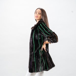 Giacca di visone marrone scuro/Stile New York/Nuovo di zecca/Prepararsi per l&#39;inverno/Regalo di compleanno di Askio Fashion furs