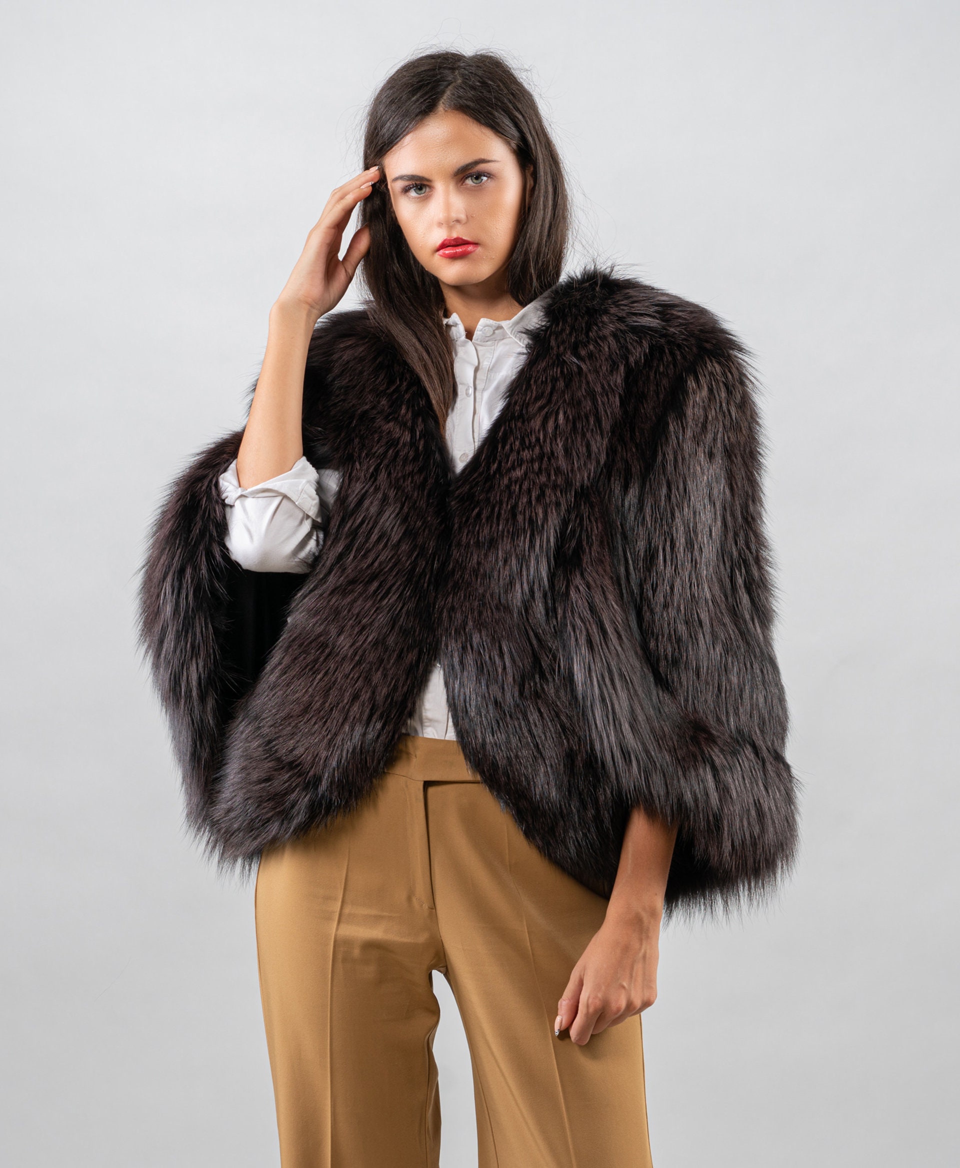 silver fox cape