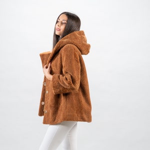 Camel Sheepskin Hooded Jacket - Askio Fashion Furs