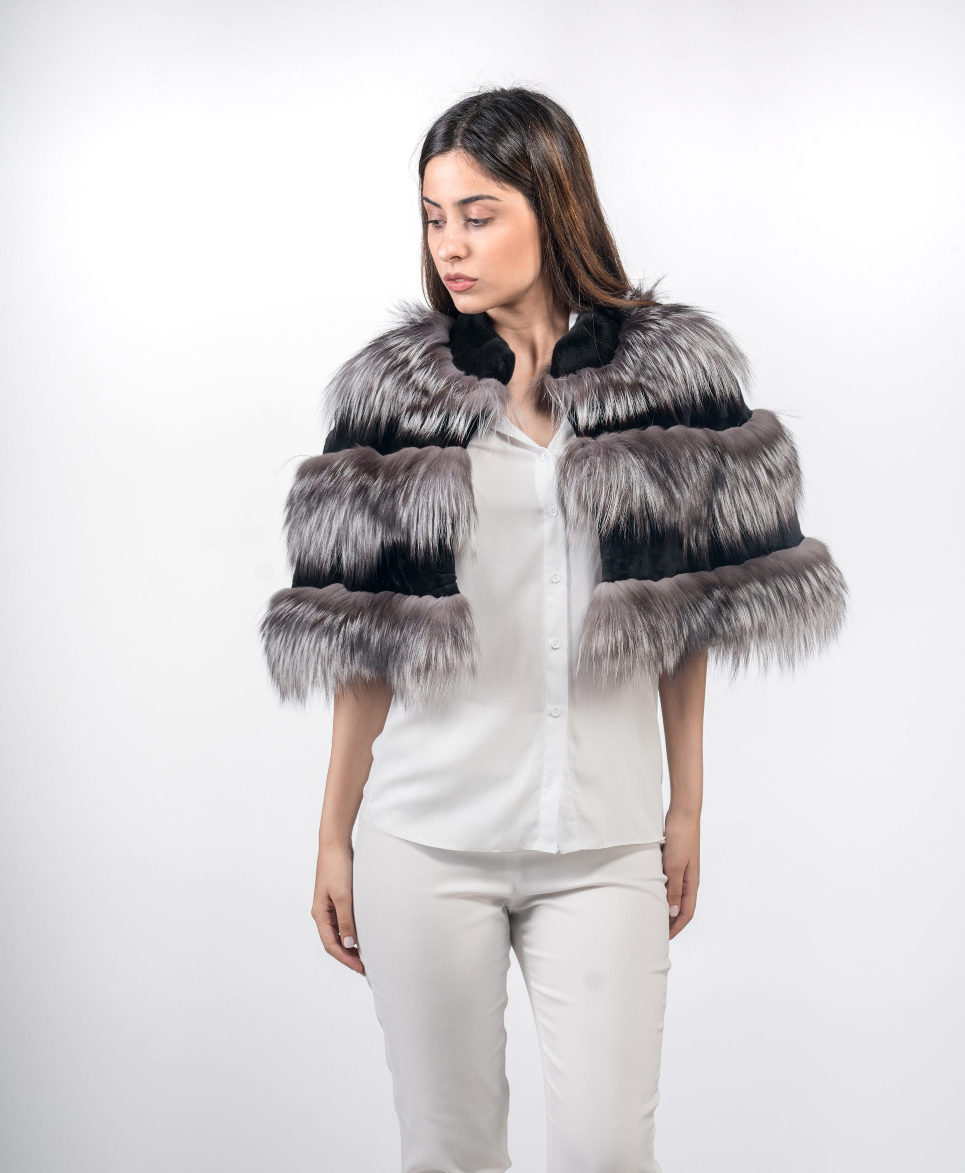 silver fox cape