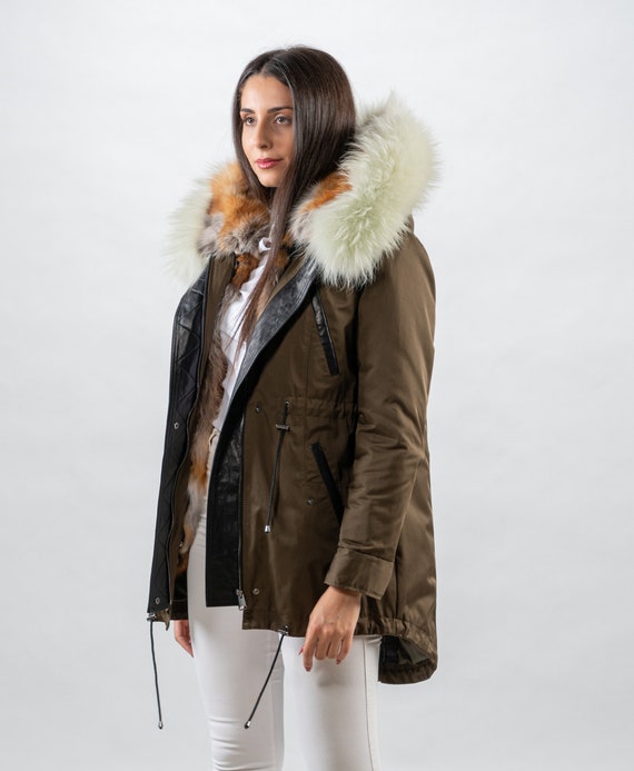 parka fourrure renard