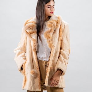 Cream Sheared Mink Fur Jacket | Luxury Women’s Jacket | Brand New Wedding & Gift for Her by Askio Fashion Furs