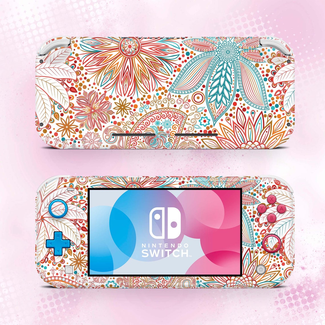 Floral Nintendo Switch Lite Skins Flowers Nintendo Switch Lite Etsy
