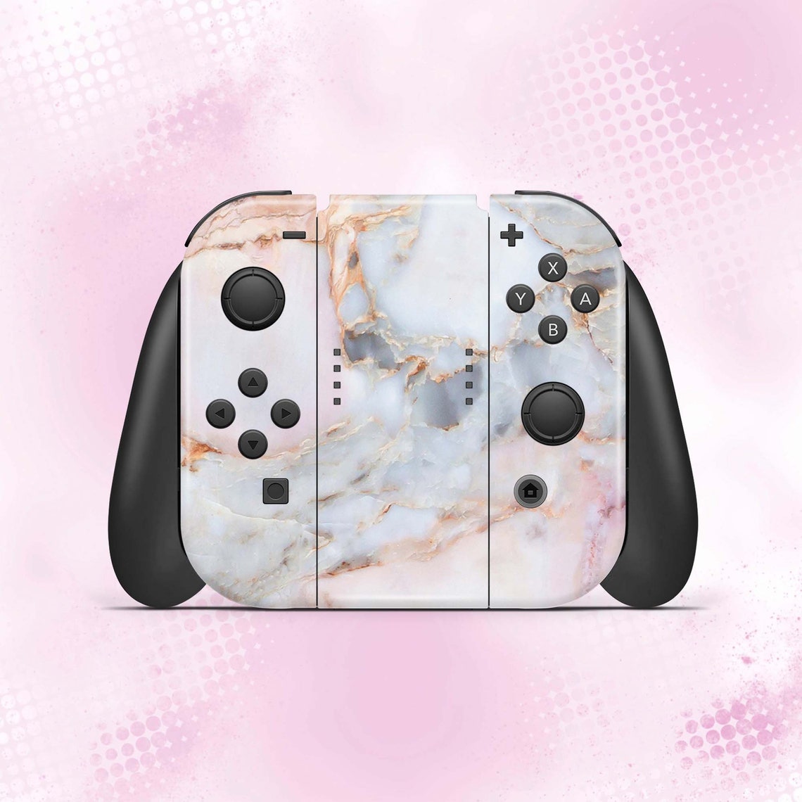 Marble Nintendo Switch Gamer Console Joycon Joy Con Dock Pro Etsy