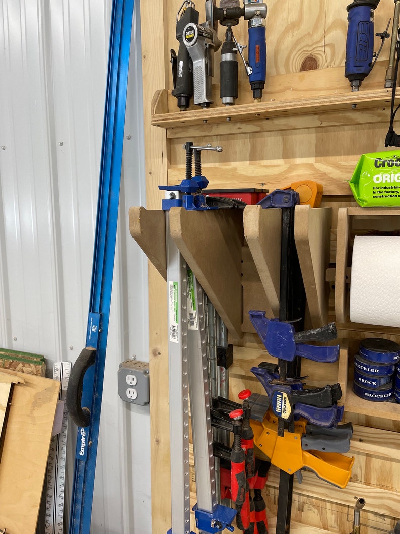 Clamp Rack Double Large Modular French Cleat Storage Design Etsy