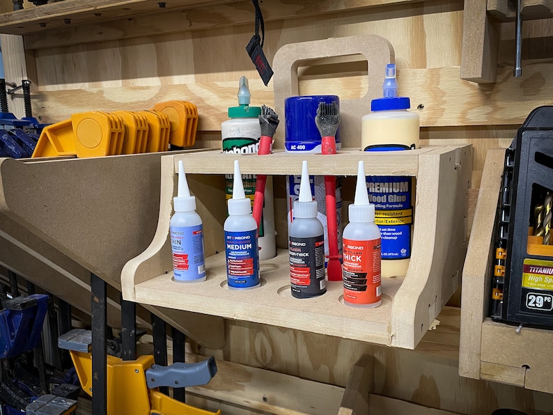 Glue Caddy CNC Plans With Handle – French Cleat Design - Etsy