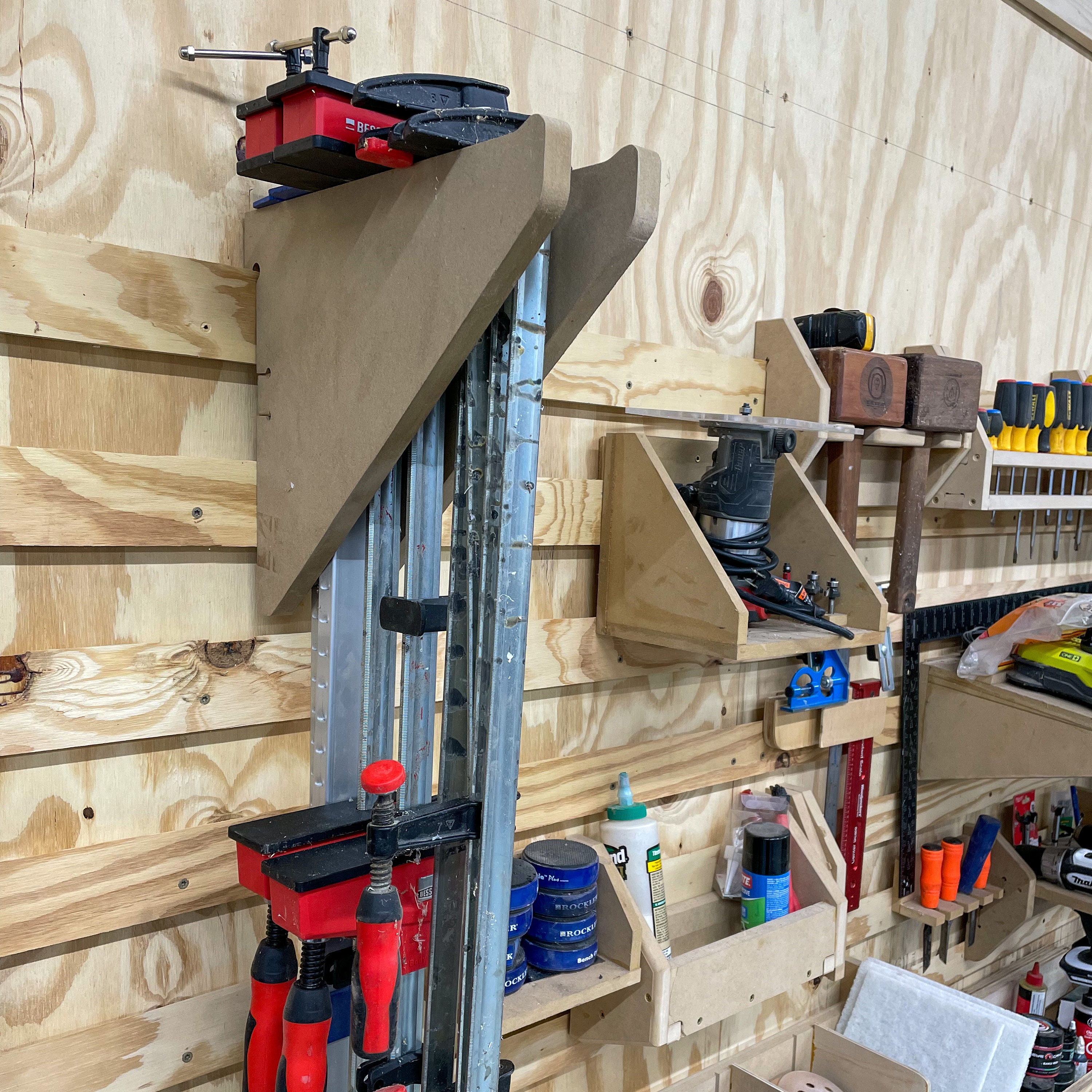 Clamp Rack Large Modular French Cleat Storage Design Files Etsy