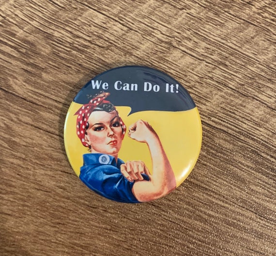 We Can Do It. Rosie the Riveter. Nurse Cute Badge Reel, Clip