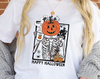 Spooky Halloween Shirt, Halloween Skeleton Shirt, Spooky Pumpkin Shirt, Halloween Nurse Shirt, Spooky Season T-Shirts, Funny Halloween Shirt