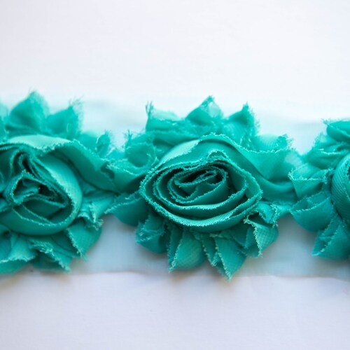 Shabby Flowers 2.5 Inches Shabby Rose Trim Wholesale Shabby Etsy