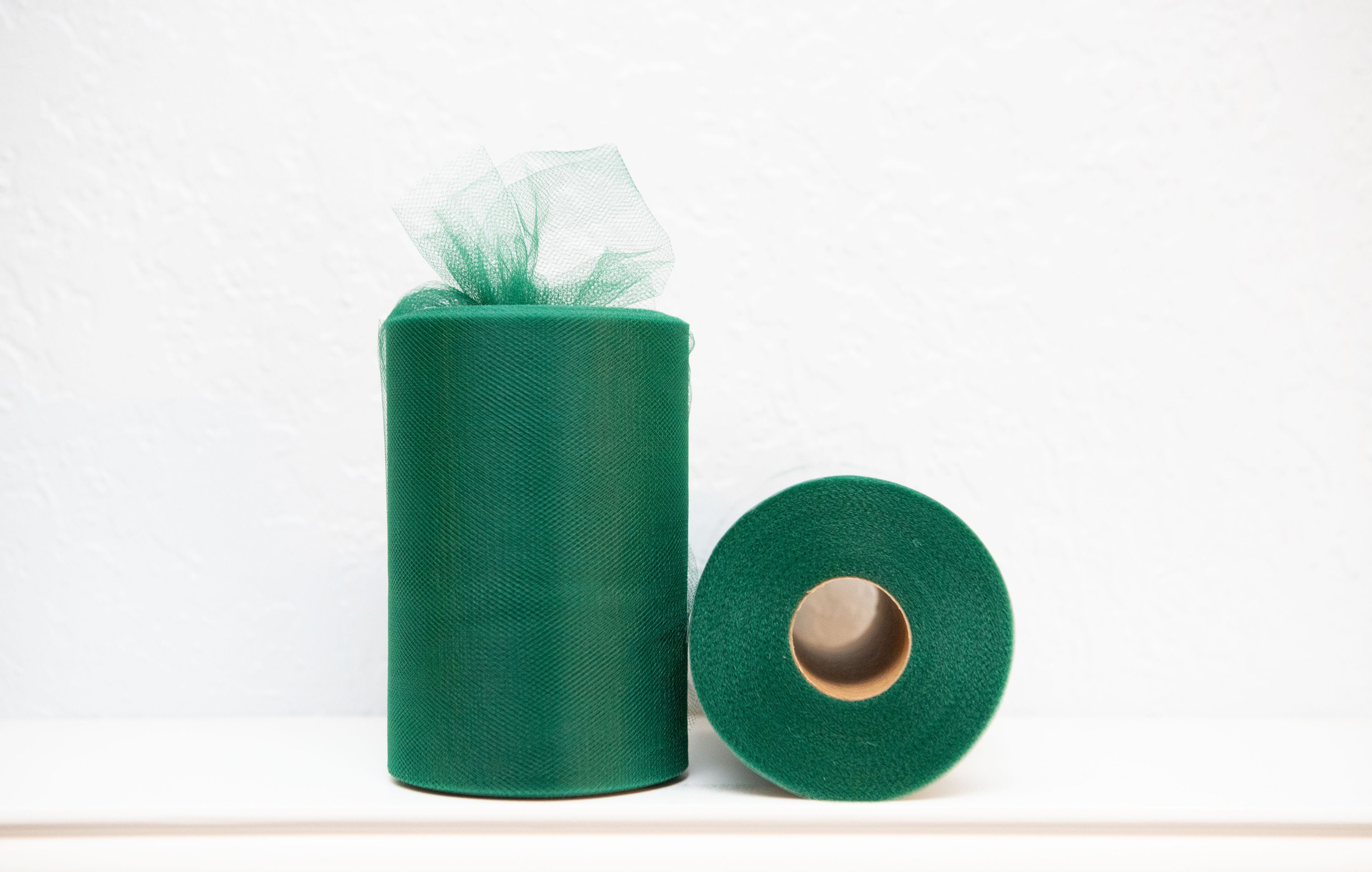 54 by 20 Yards Green Tulle Fabric Rolls Tulle Ribbon Tutu Spool Bolt for  DIY Wedding Christmas Decoration Baby Shower Tutu Skirt Gift Wrapping Large