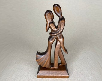 Dancing Couple Sculpture, Gift for Dance Teacher, Dance Sculpture, Dance Statue, Dancing Man, Dancing Woman, 5th anniversary gift