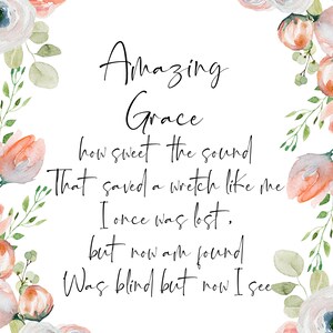 Amazing grace how sweet the sound That saved a wretch like me I once was lost, but now am found Was blind but now I see
