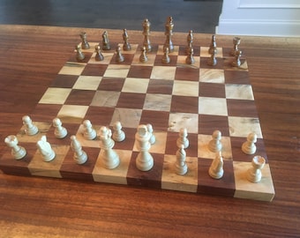 Handmade Walnut/Poplar Chessboard