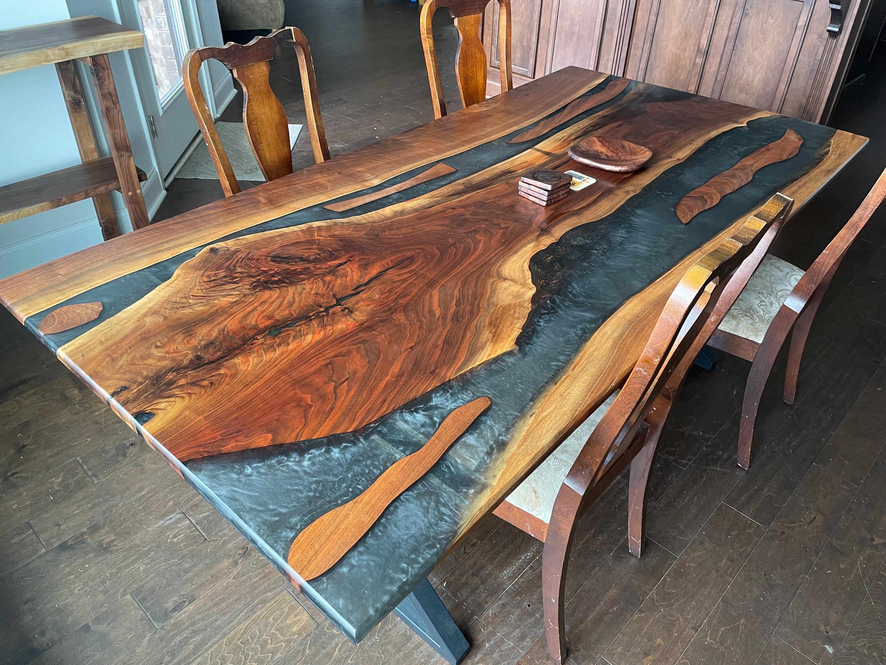Custom Live Edge Epoxy River Tables - Etsy