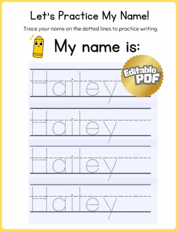 Tracing Your Name Printable