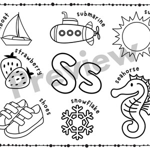 Alphabet Coloring Pages | Preschool Worksheets