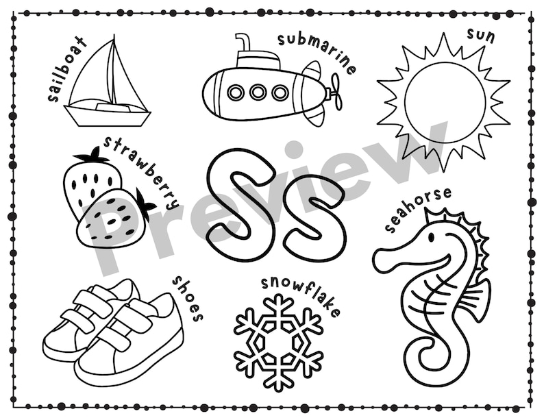 Alphabet Coloring Pages | Preschool Worksheets