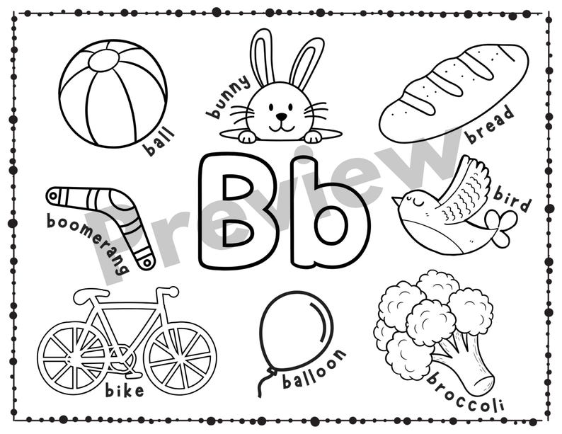 Alphabet Coloring Pages | Preschool Worksheets
