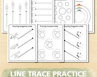 Line Tracing Worksheets | Preschool Fine Motor Skills Printable