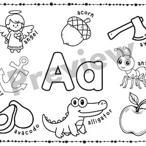 Alphabet Coloring Pages | Preschool Worksheets