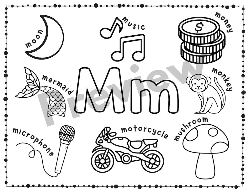 Alphabet Coloring Pages | Preschool Worksheets