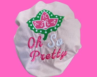Oh So Pretty AKA Embroidered Bonnet