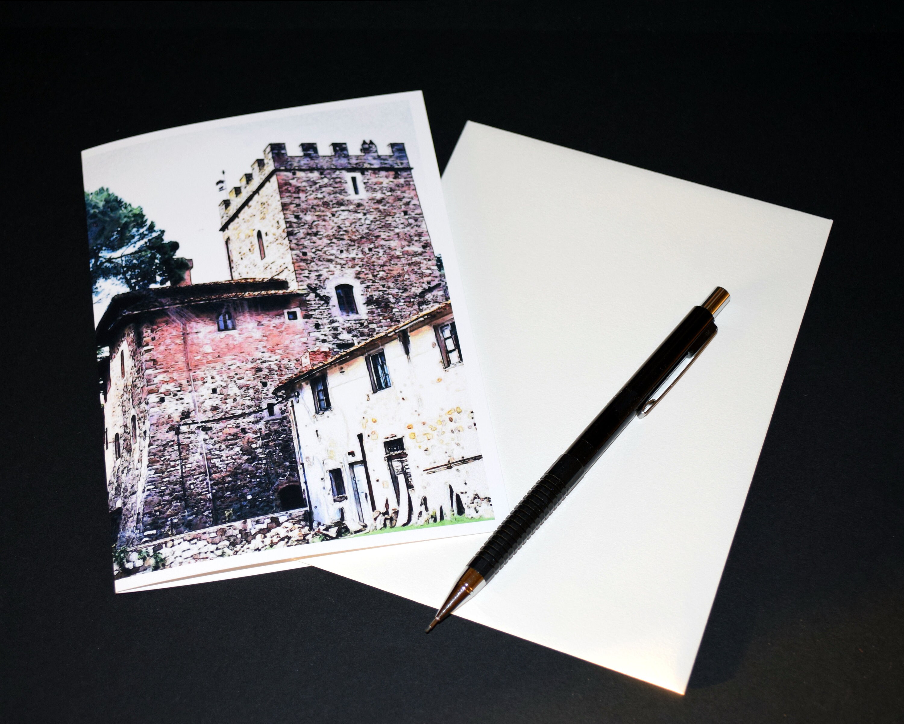 Set of 6 Italian Castle Note Cards High Quality Note Cards Etsy