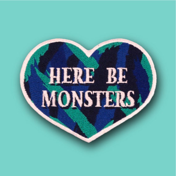 Here Be Monsters Patch - Etsy