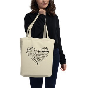 Song Titles Tote Bag
