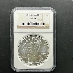 Beautiful 2012 American Silver Eagle MS70 NGC Graded