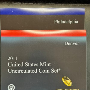 Vintage 2011 U.S. Mint Uncirculated Coin Set - Complete