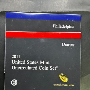 Vintage 2011 U.S. Mint Uncirculated Coin Set: Complete 36 Coins