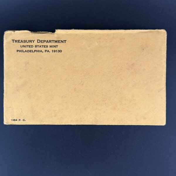 1964-P US Mint Coin Silver Proof Set with Original Mint Envelope